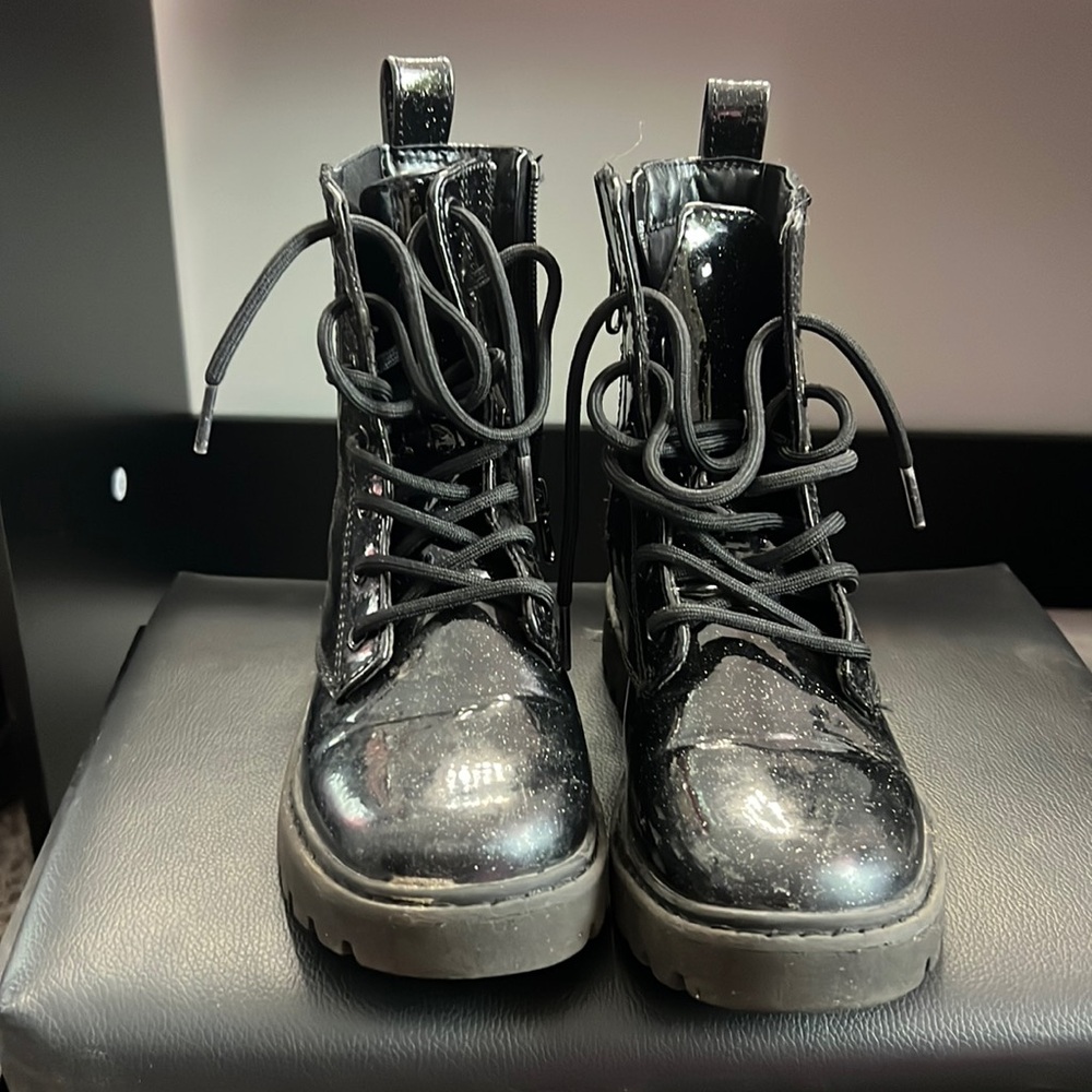 Little girls combat boots